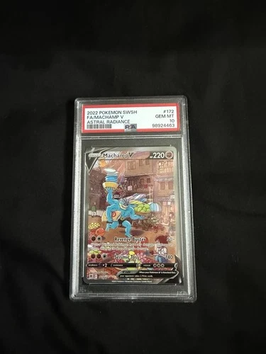 2022 Pokemon SWSH Astral Radiance #172 FULL ART Machamp V PSA 10 Low Pop