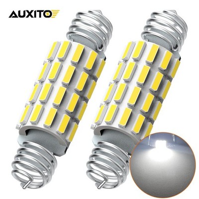 2 White x 12v 42mm 39mm Festoon Interior Plate Light C5W SMD Bulbs HGV Truck B