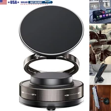 360 Vacuum Strong Magnetic Phone Holder Suction Cup Car Stand Foldable Car Mount