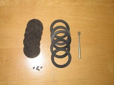 CARBIDE CAP LAMPS - JUSTRITE TIP CLEANER & 5 GASKETS & 5 FELT FILTERS &5 Flints