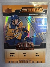 2022-23 William Bitten Orange Debut Access Upper Deck Credentials[018/149][#115]