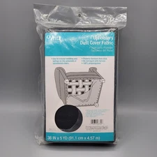 Dritz Upholstery Dust Cover Fabric 36in x 5yd Black Polypropylene New Sealed