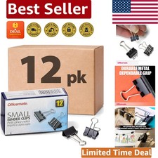 Convenient 144 Piece Small Binder Clip Set - Durable, Corrosion-Resistant Design