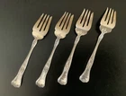 FOUR “Marguerite” by Gorham Sterling Silver 5-7/8” Forks with Monogram K