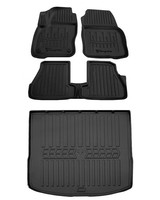 Gummimatten FußMatten Kofferraumwanne FüR Ford Focus 3 Turnier 2011-2018