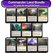 Commander Land Bundle Set EDH Deck Staples Lot MTG Mana Kit Magic The Gathering