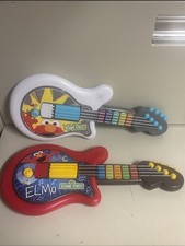 Hasbro Sesame Street Elmo Guitar 2010 Musical Light-Up Keys Both Versions