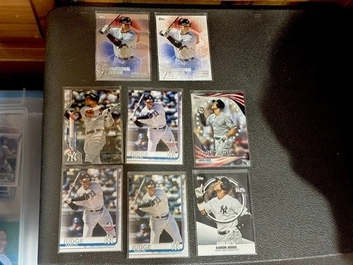 (8)Various Years Topps Aaron Judge Cards