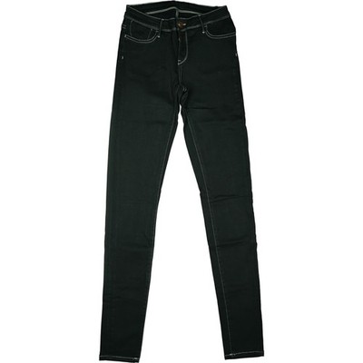 TEDDY SMITH W31 L32 Hose Schwarz Damen Skinny low Rise stretch Slim Leg 38 M NEU