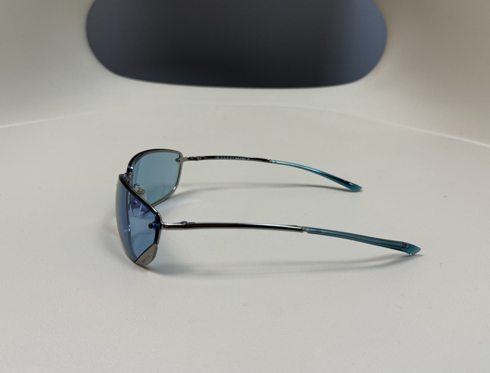 Retro Vintage Gucci Sunglasses GG1691/S Blue Unisex Made In Italy thumbnail 7