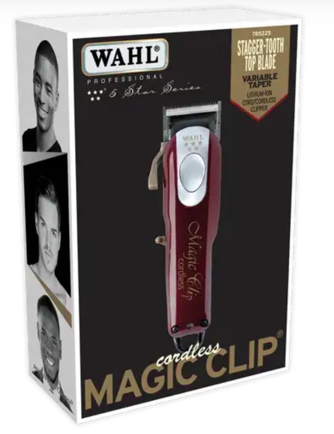 中古美品 WAHL Cordless Magic Clipコードレス バリカン Wahl Professional 5-Star Cordless Magic Clip - Black & Gold for
