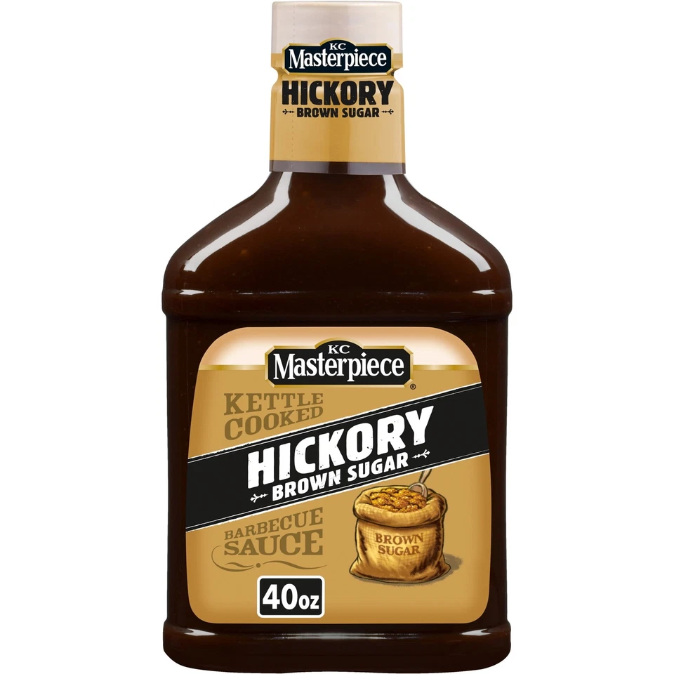 (Paquete de 2) Salsa barbacoa KC Masterpiece Hickory Brown Sugar, 40 oz Foto 2 de 4