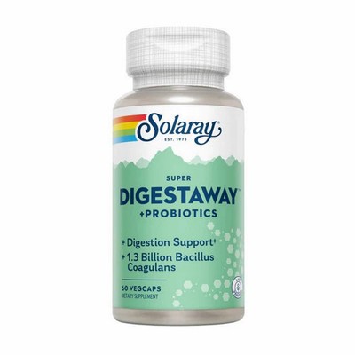 Super Digestaway + Probiotics 60 Veg Caps  by Solaray
