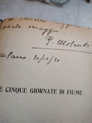 G. MOSCATI - DIE FÜNF TAGE DES FLUSSES - ERSTE AUSGABE - VERLAG CARNARO - 1930