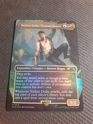 MTG Nathan Drake, Treasure Hunter (Rainbow Foil) Foil NM Secret Lair Drop Series
