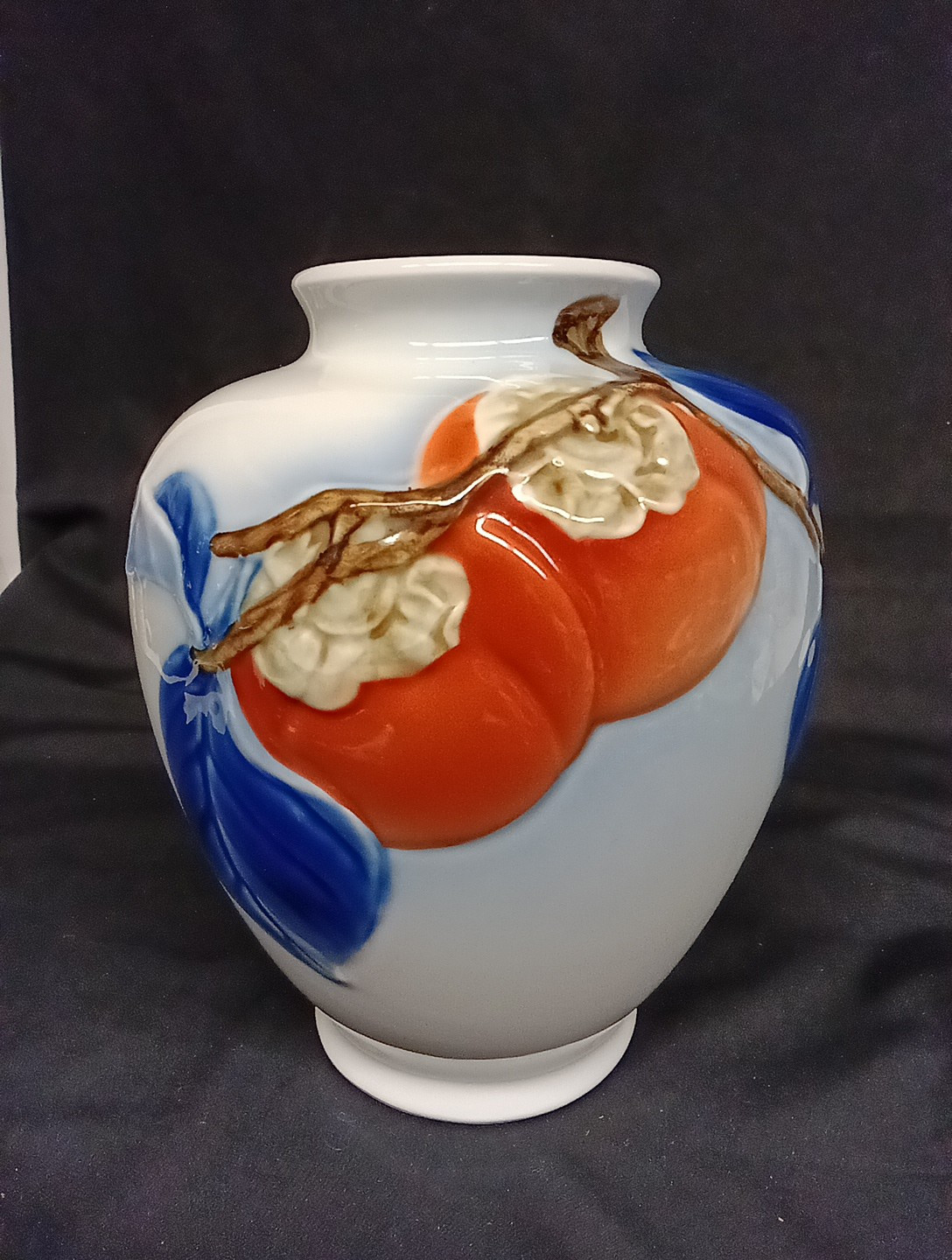 pataya　VINTAGE flower vase2つセット Rare Vintage Japan Fukagawa Arita Porcelain Persimmon Vase 8