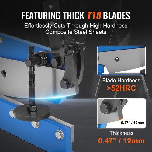 5" Manual Hand Plate Shear Benchtop Cutter Metal Sheet Processing Q235 - Picture 2 of 12