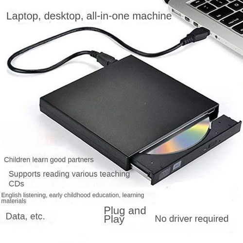 Slim External DVD Drive USB 2.0 CD DVD RW Drive Writer Burner Optical Player b - Photo 11/16