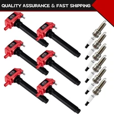 6X UF648 Ignition Coils & Iridium Spark Plugs For Chrysler 200 300 2011-2017