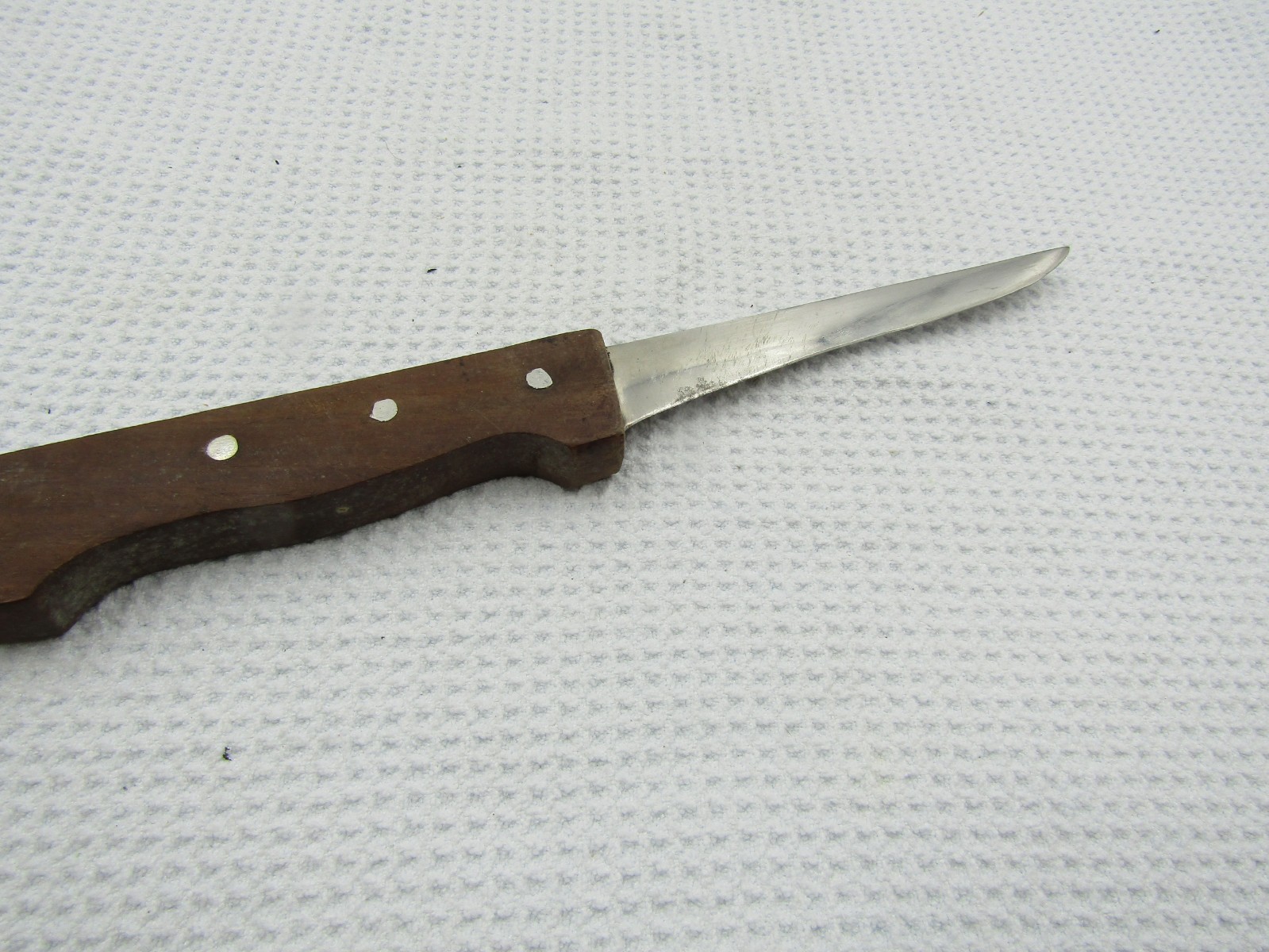 USA 6" Curve Stiff Stainless Boning Fillet Knife S31G6WR Wood Handle NOS