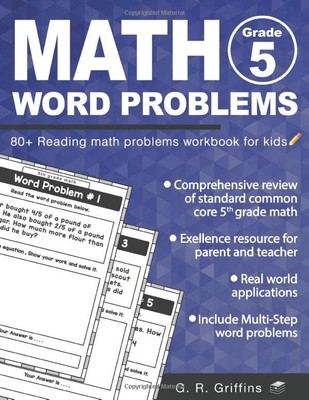 Math Word Problems for Grade 5: 80+ Reading math problems workbook for kids (Mat