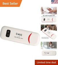 Portable 4G LTE USB Router - 150 Mbps WiFi Hotspot with Security Protection