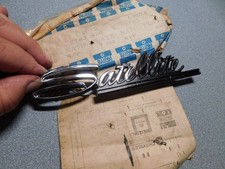 Nos Oem Plymouth Satellite 2785870 Chromeblack Fender Emblem Mopar Package 1968 Nos Oem Plymouth Satellite 2785870 Chromeblack Fender Emblem Mopar Package 1968