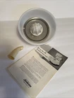 Vtg Sunbeam Mixmaster White Milk Glass Juicer Bowl/Pour Spout/Sunbeam Mixer Book
