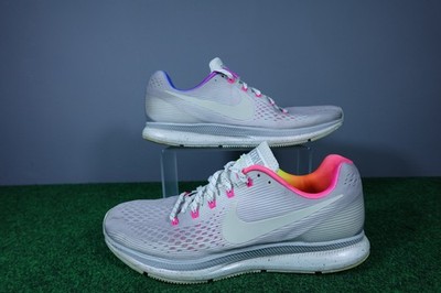 Nike Pegasus 34 Shoes Mens Size 14 Gray BETRUE Running Fierce Rainbow 899475-001