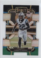 2023 Panini Select Concourse Black & Green Prizm Die-Cut Jammie Robinson #15 8d2