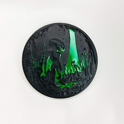 10 pack—2025 Alien Invasion 1oz .999 Copper Colorized and Glow in