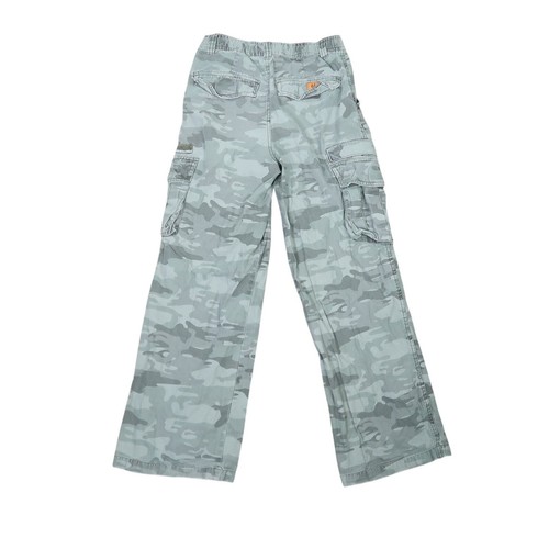 Vintage Y2K Sideout green camo cargo baggy skate pants Boys 16 - Picture 3 of 5