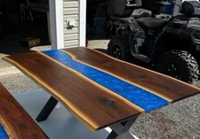 Resin Epoxy Dining Table, Epoxy Counter Top, Unique Resin Coffee Table
