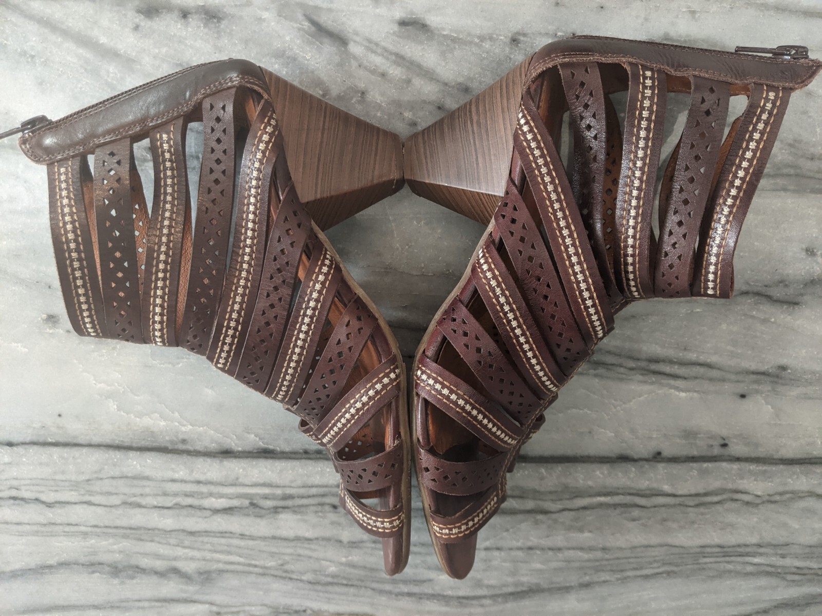 PIKOLINOS Brown Java Gladiator Sandal Zip Back St… - image 7