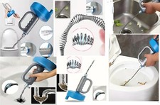 7M Drain Unblocker Hair Remover Sink Snake Drain Auger Pipe Plumber Cleaner