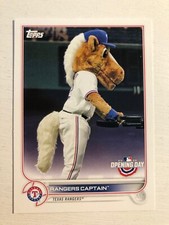 2022 Topps Opening Day Mascots Insert Card Rangers Captain M22