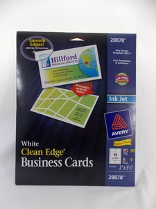 avery business cards 28878 white ink jet clean edge 90 cards avery templates 28878 business cards