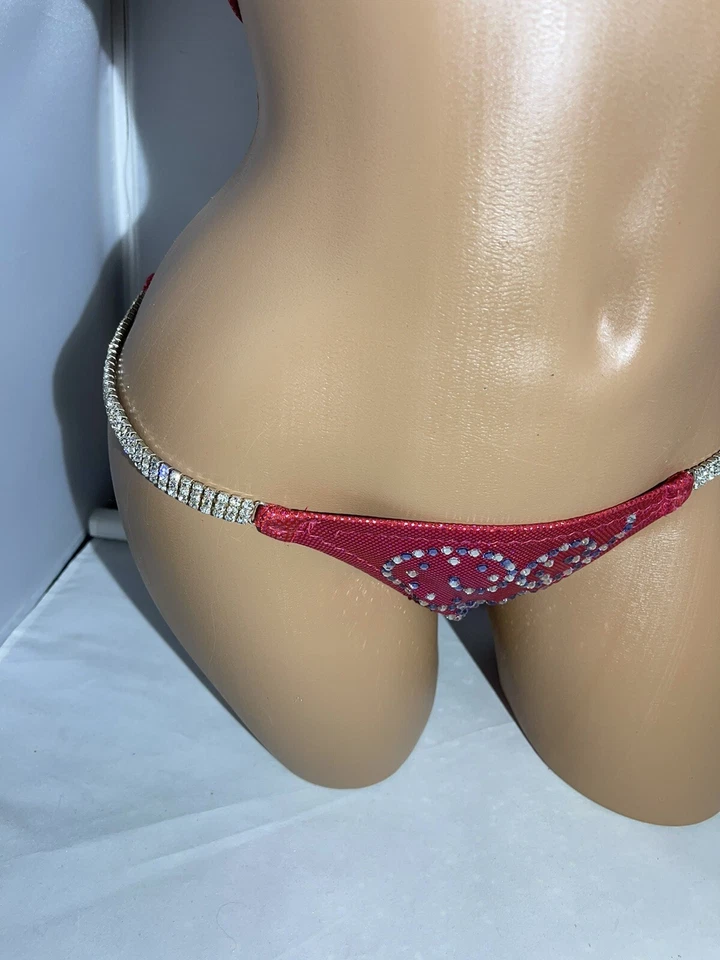 Lo último Rosa Competición Bikini IFBB Traje de Posar Npc Estrás Traje de Práctica Posando Foto 4 de 4