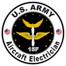 US Army Aircraft Electrician Bumper Sticker Military Soldier Decal 5"