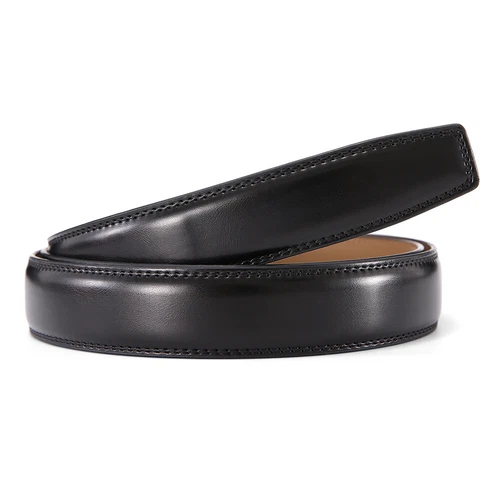 Men's Leather Ratchet Belt Strap Only 30mm Replacement Belt without Buckle - Picture 25 of 36