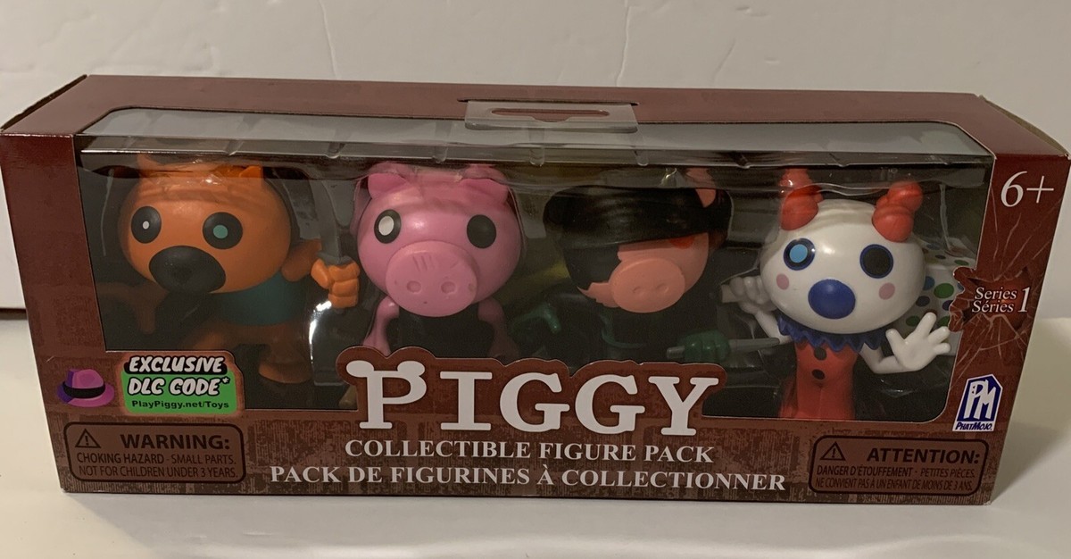 PIGGY Roblox Collectible 4 Figure Pack Series 1 w DLC Code Factory