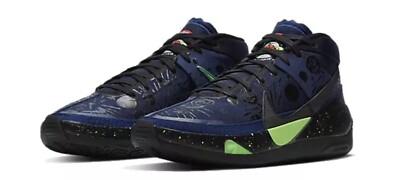 Nike KD13 EP Blue Void Black-Green Strike CI9949-400 Men's Size 8.5