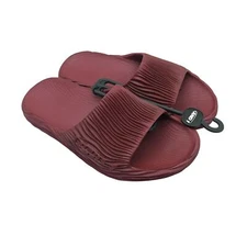 And1 Mens Mirage Sandals Slides Rubber Textured Burgundy Red 10