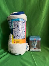 Care Bears throw blanket- 40 in X 50 in  Grumpy Bear mini Bobble head