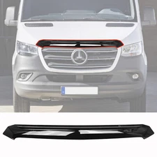 Gloss Black Hood Deflector Guard For Mercedes Sprinter W907 2019-2023 Bug Shield