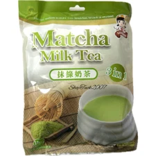Signwin Instant Matcha Milk Green Tea 3 in 1 Lacto Vegetarian 18 Packets