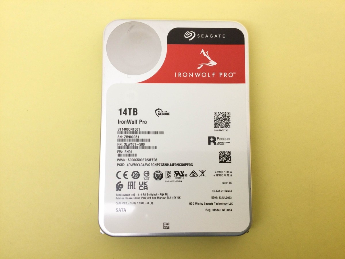 【未使用新品 】Seagate Ironwolf Pro 14TB ×2 Amazon.com: Seagate IronWolf Pro, 14 TB, Enterprise NAS