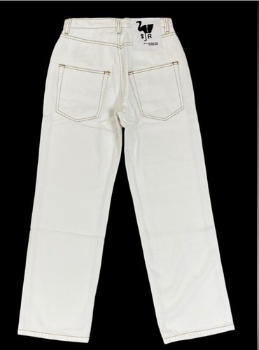 Neu mit Etikett Sandrine Rose x Free People hohe gerade Beinjeans weiß unverbindliche Preisempfehlung des Herstellers 172 $ - Bild 3 von 10