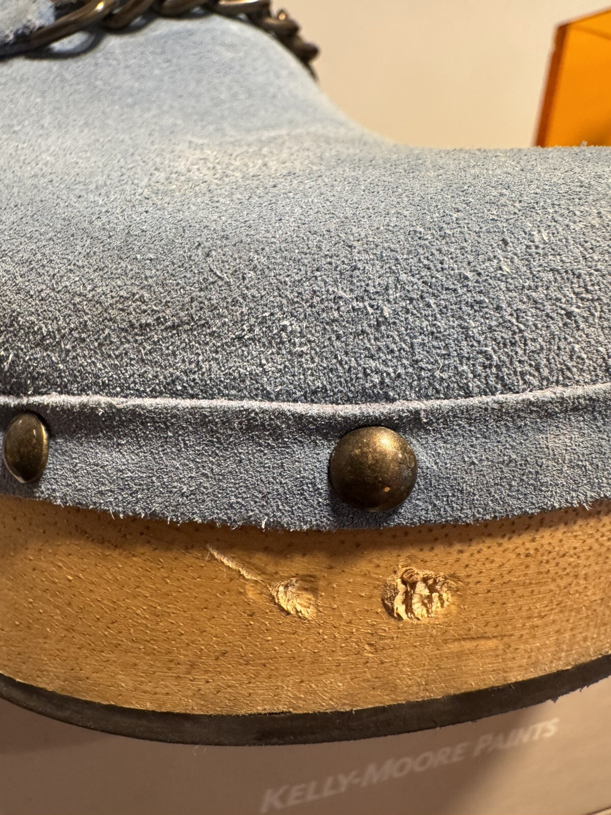 Silent D  Woman's Baby Blue Clogs with Bronze Cha… - image 14