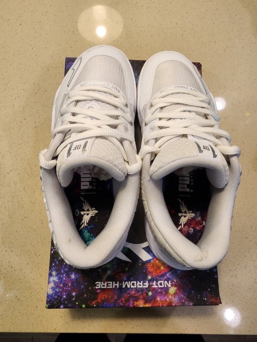 Puma MB.01 MB1 Low Triple White Silver GS Size 5.5Y | eBay